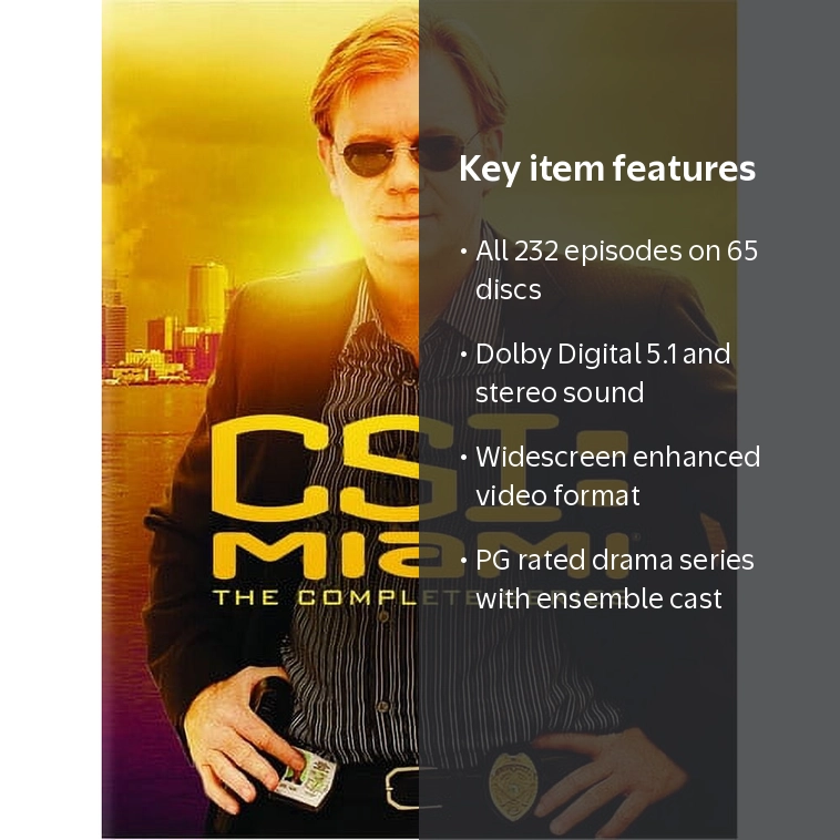 CSI: Miami - The Complete Series Drama TV Set (DVD) - Walmart.com