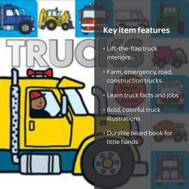 Lift-The-Flap Tab: Trucks: An Interactive Board Book for Little