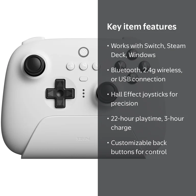8Bitdo Ultimate Bluetooth Controller, Wireless Joystick for Switch