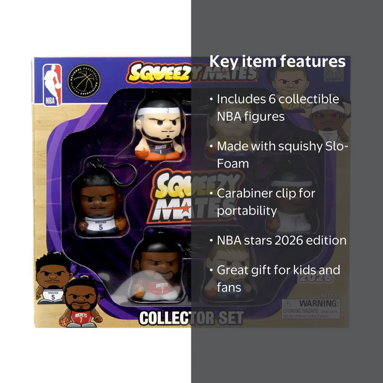 NBA Squeezy Mates Basketball 2026 Collector Set - Walmart.com