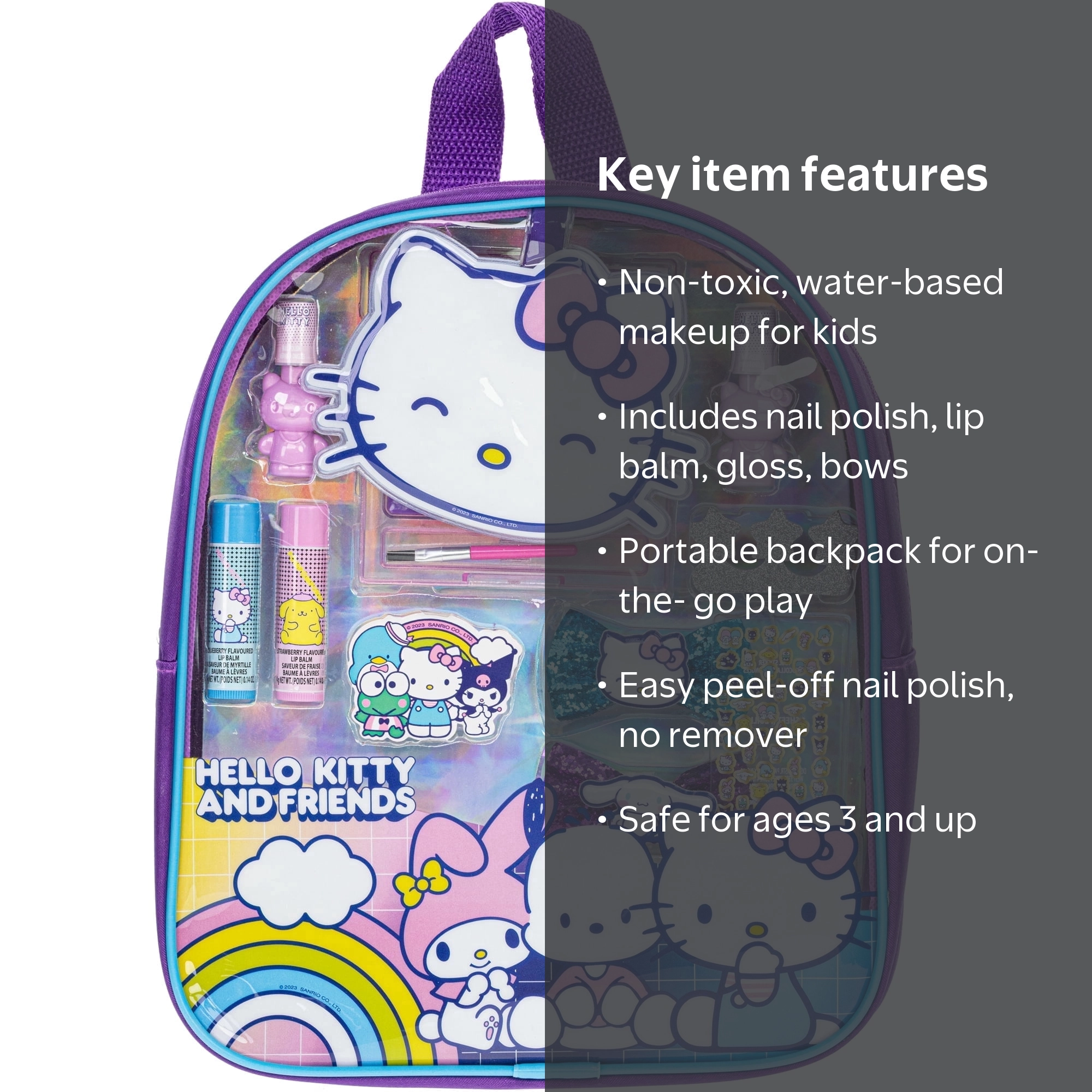 Hello Kitty Kids Collection - Townley Girl Makeup Filled Backpack