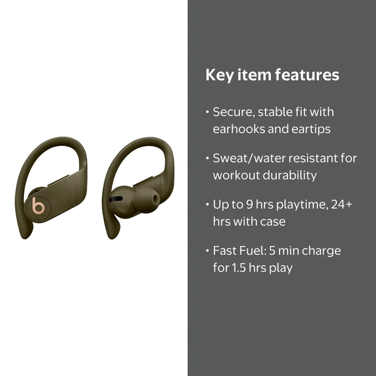 Powerbeats Pro True Wireless Bluetooth Earbuds with Apple H1