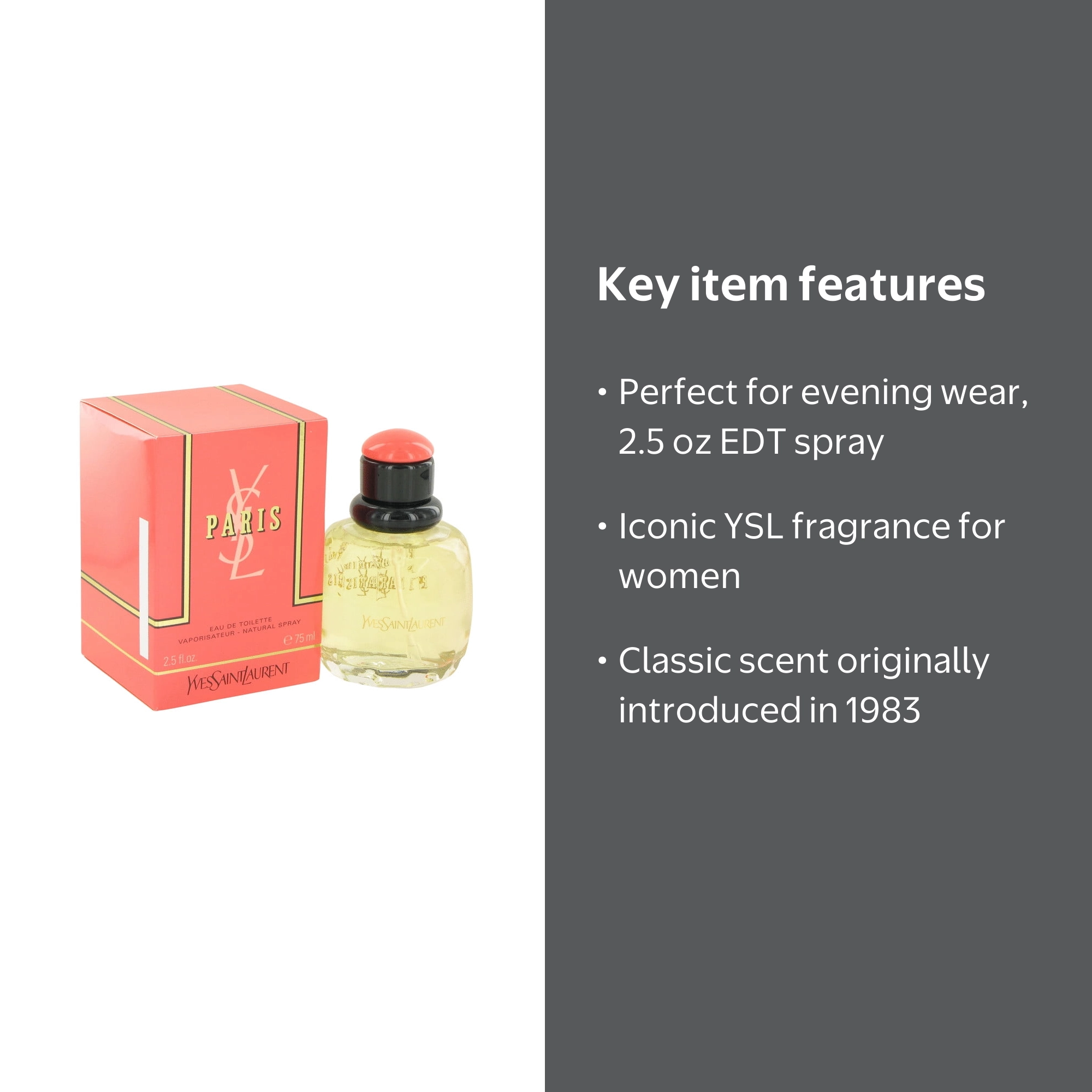 Yves Saint Laurent PARIS, Classic Feminine Eau De Toilette Spray