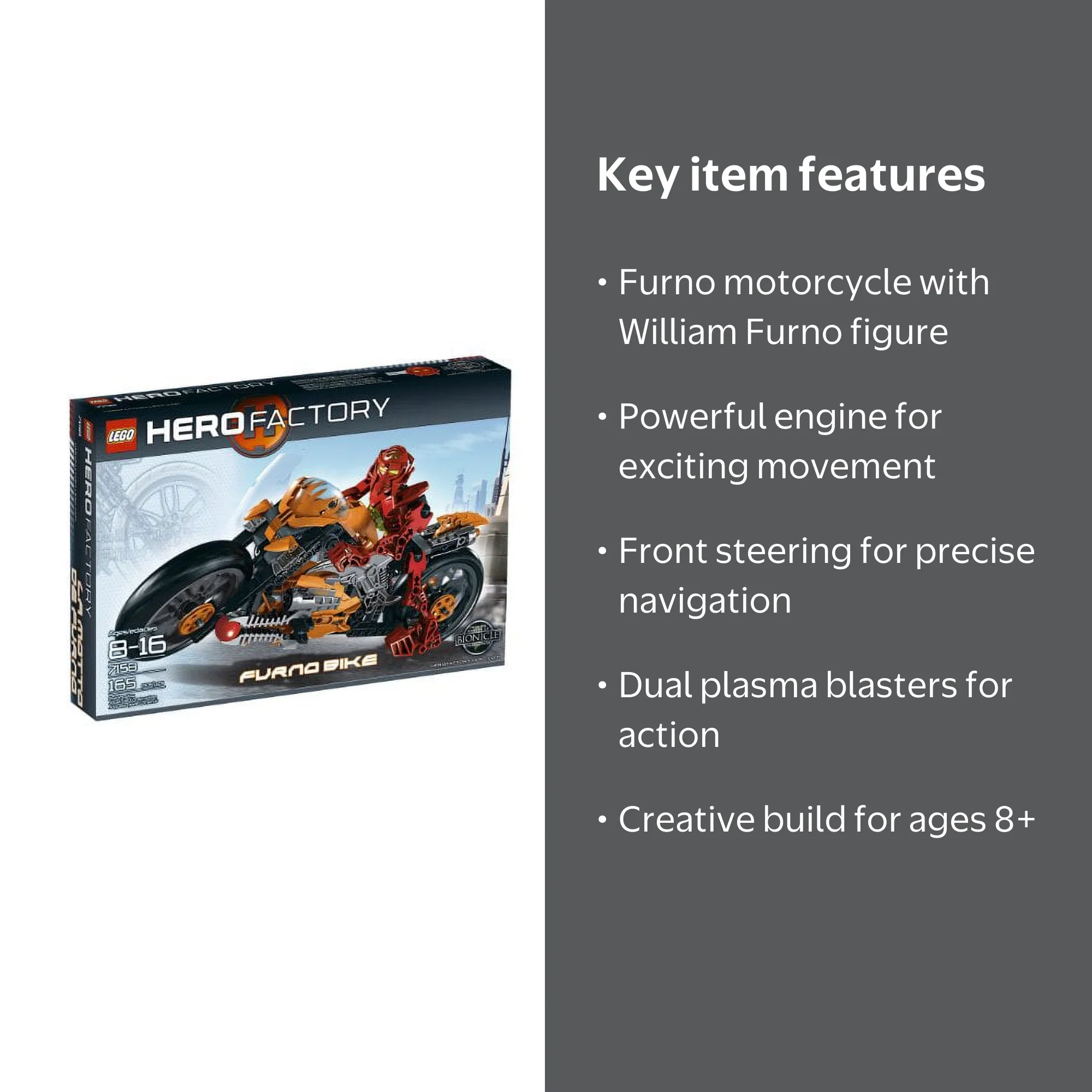 7158 Hero Factory Furno Bike - Walmart.com