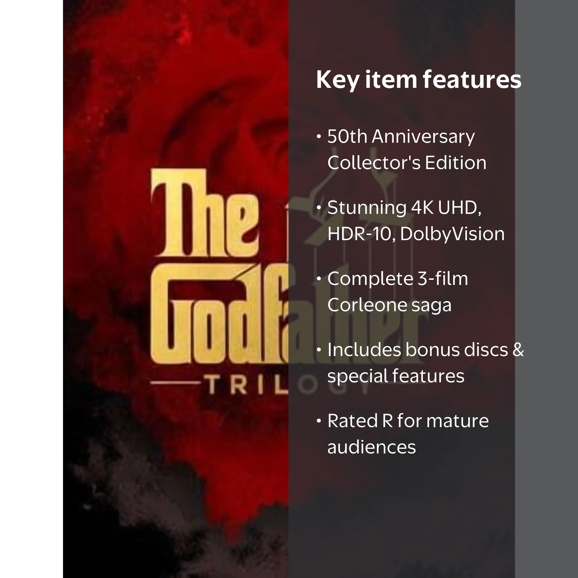 The Godfather Trilogy (50th Anniversary) (4K Ultra HD + Digital
