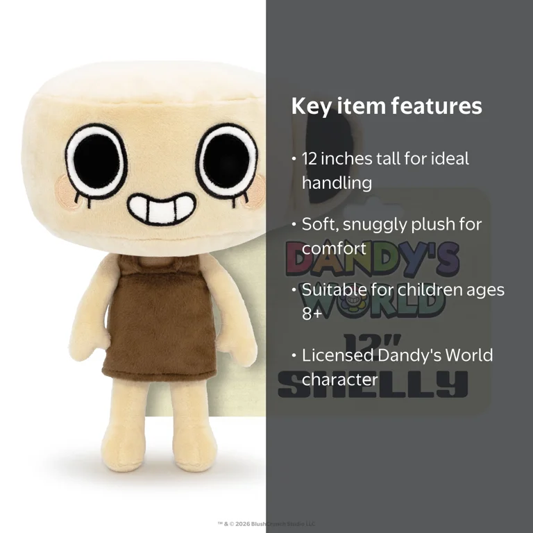 CultureFly, Shelly Collectible Plush Toy, 12 inch, Multicolor