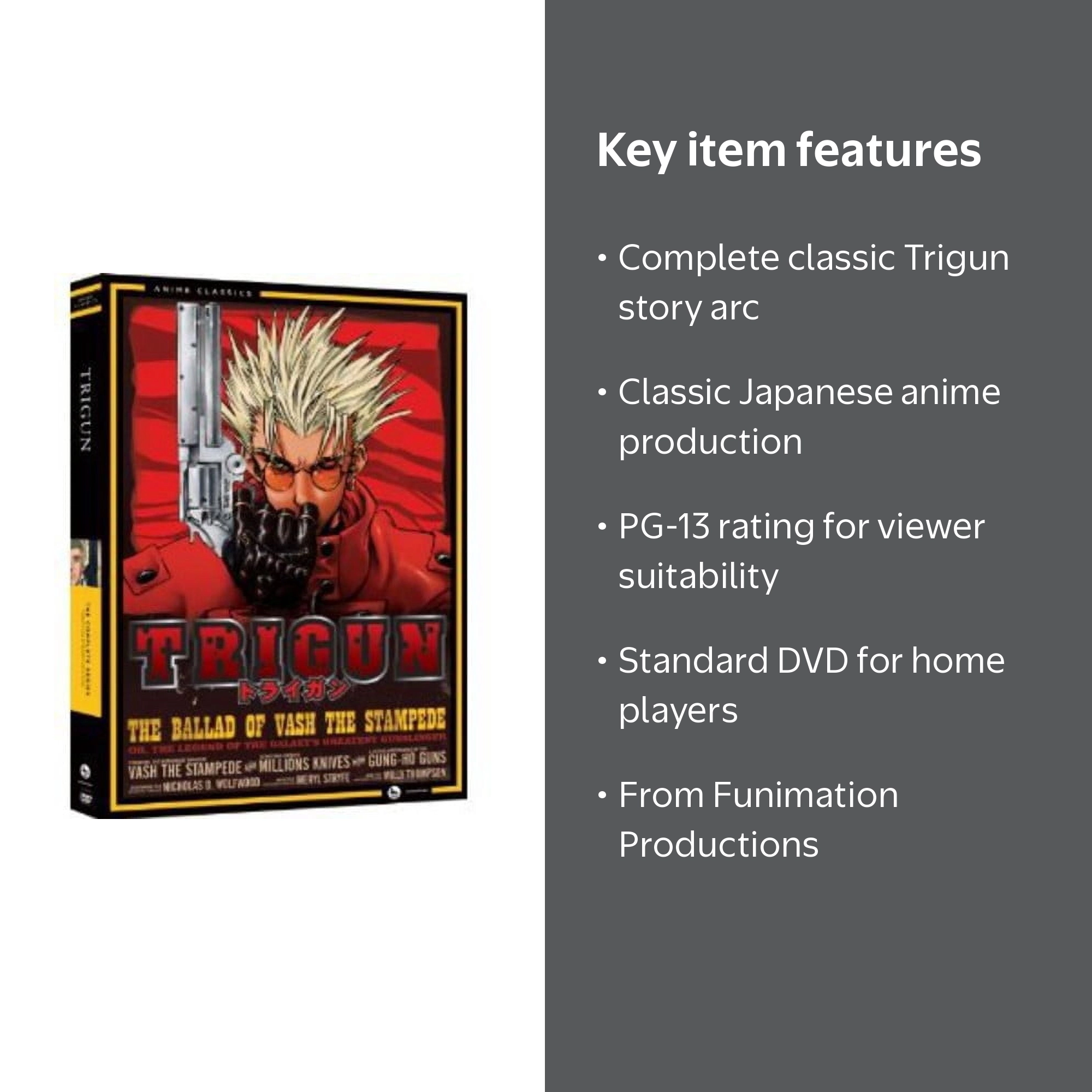 Trigun: Complete Series - Classic (DVD), Funimation Prod, Anime