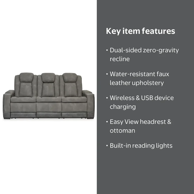 Ashley Furniture Next-Gen DuraPella Faux Leather Power Reclining