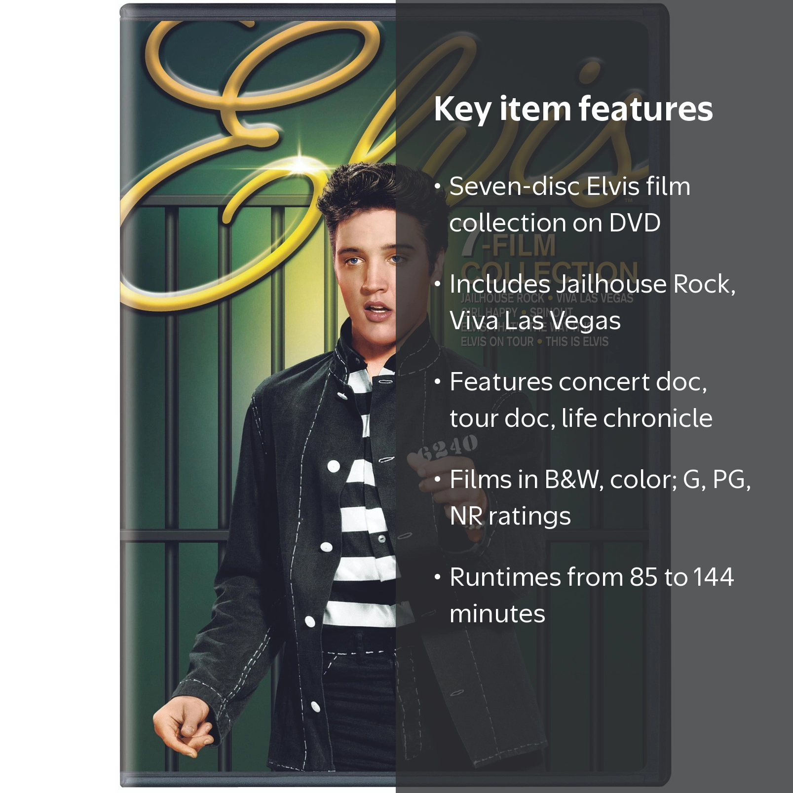 Elvis 7-Film Collection DVD, NR, 7-Disc Set Including Jailhouse
