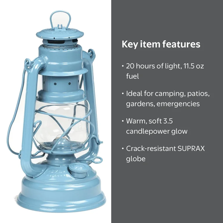 b*k様 【激レア】Feuerhand № 176e Blue globe Feuerhand Galvanized Lantern - Dusty Blue - Walmart.com