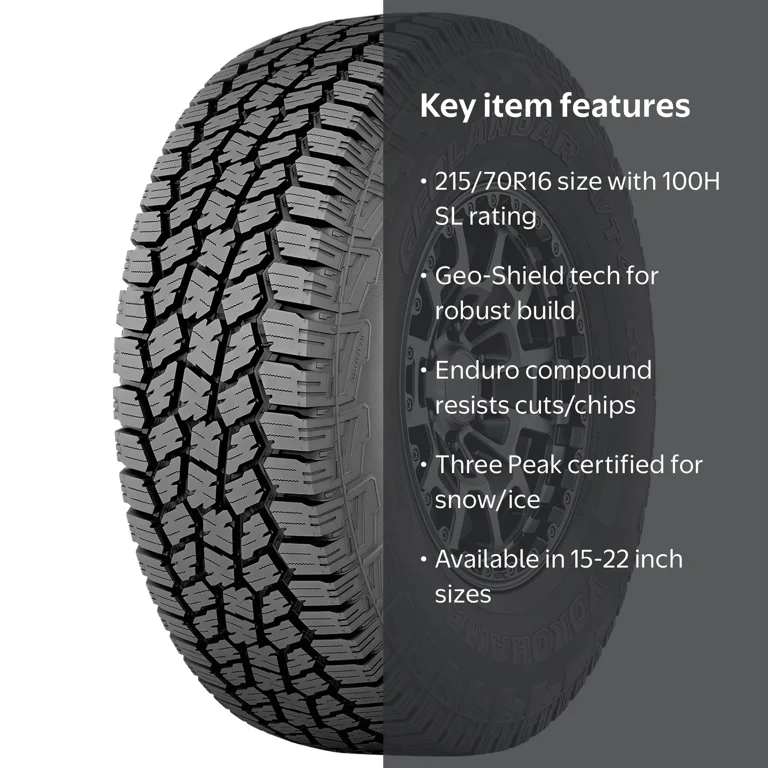 Yokohama Geolandar A/T4 G018 All Terrain 215/70R16 100H Light