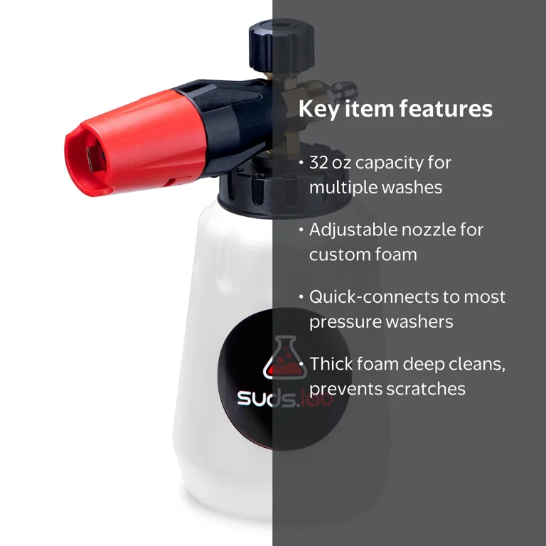 Suds Lab F1 Professional Foam Cannon Pressure Washer 32oz Bottle