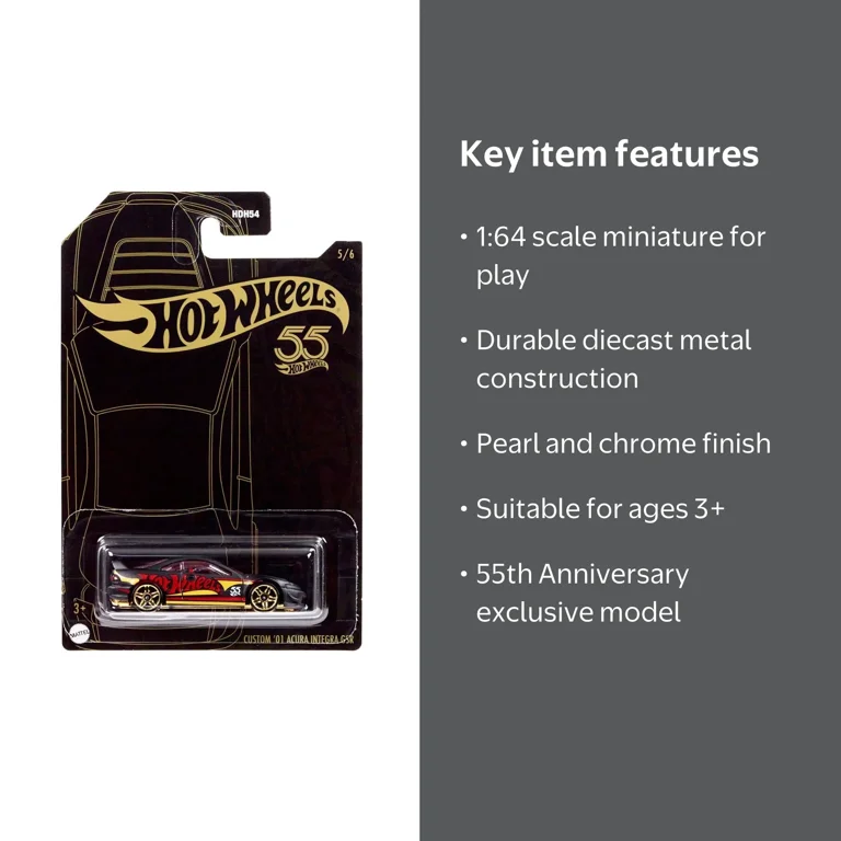 Mattel Hot Wheels Pearl & Chrome 2023 Custom '01 Acura Intergra