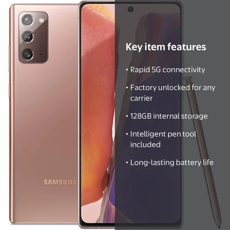 Samsung Restored Refurbished Galaxy Note 20 5G N981, 128GB