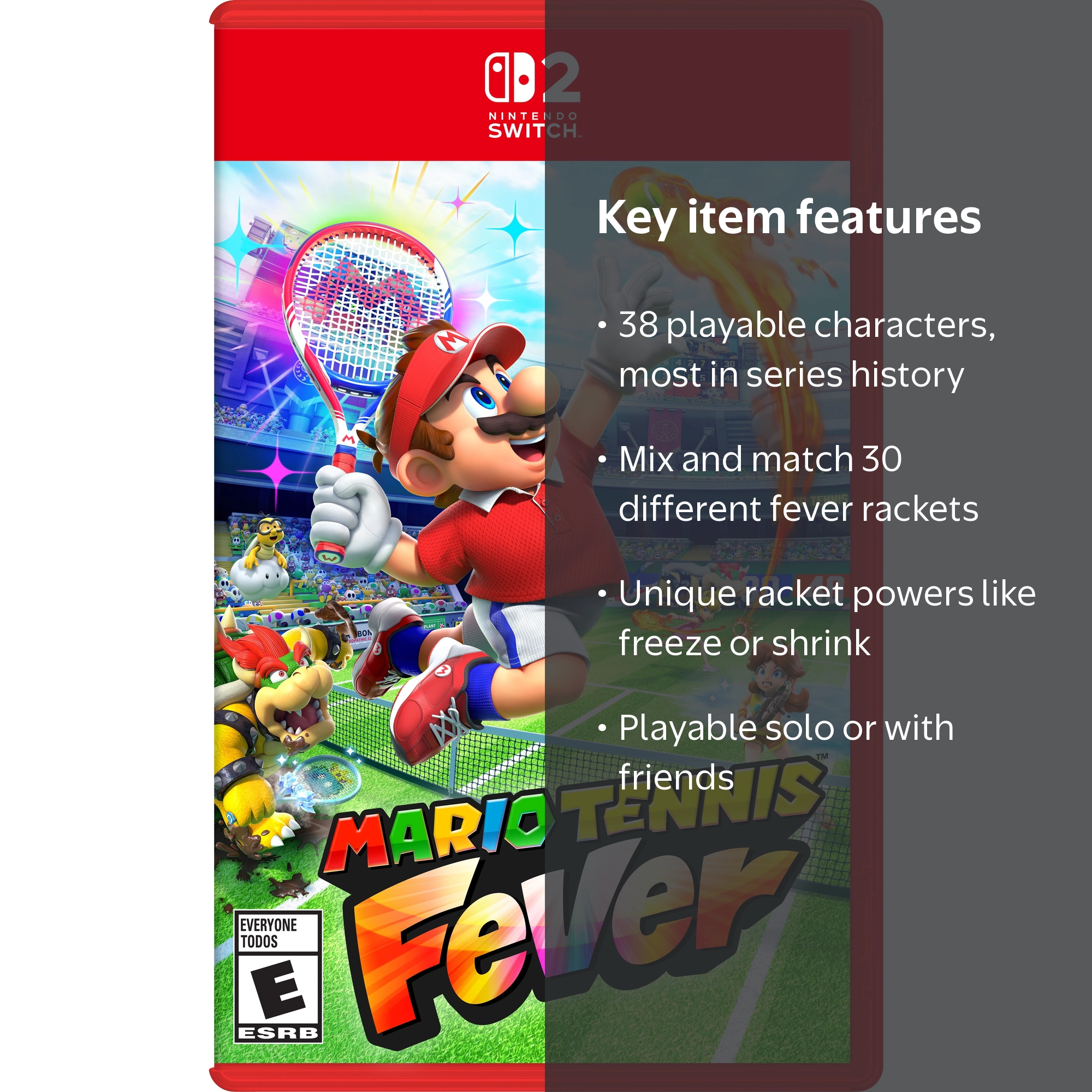 Mario Tennis‚Ñ¢ Fever - Nintendo Switch 2, Over-the-top tennis