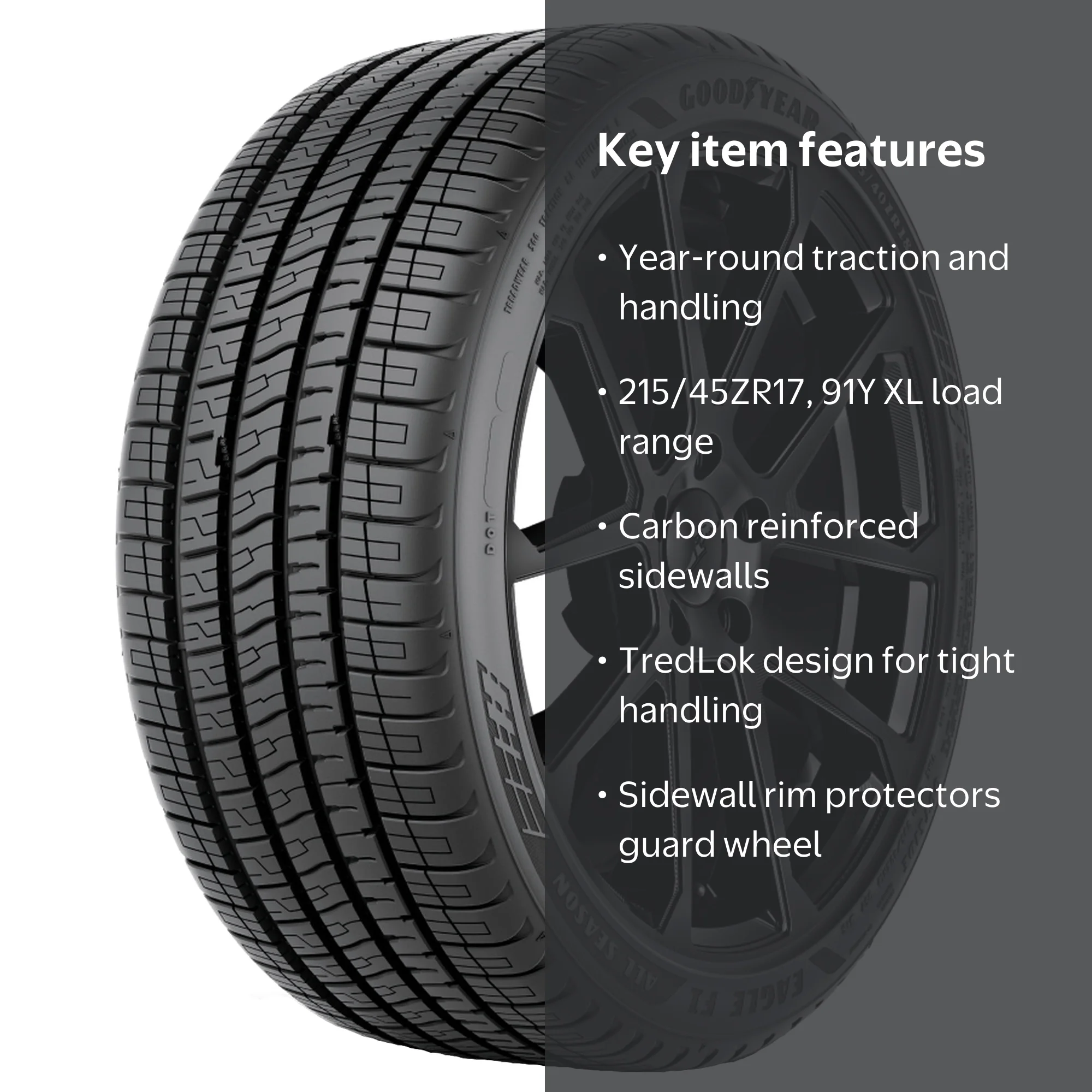 Goodyear Eagle F1 All Season UHP All Season 215/45ZR17 91Y XL