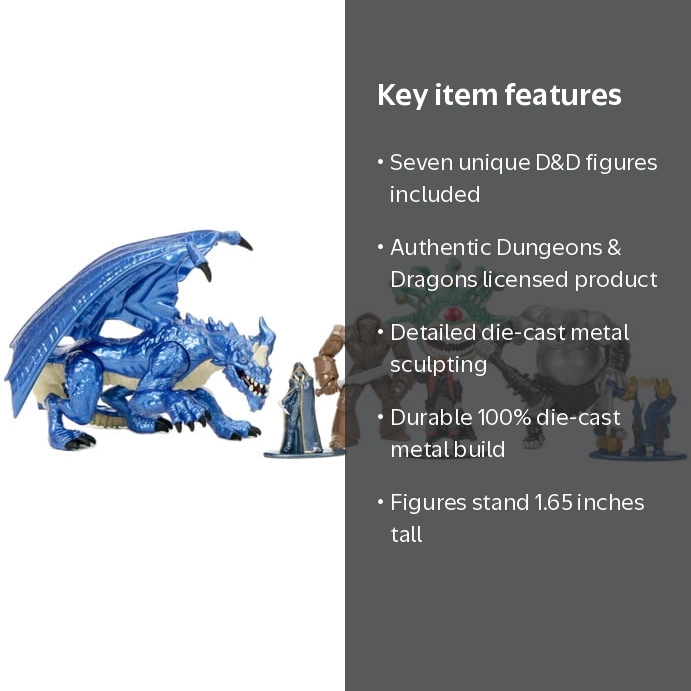 Dungeons & Dragons - Deluxe NanoFig 7-Piece Boxed Set - Walmart.com