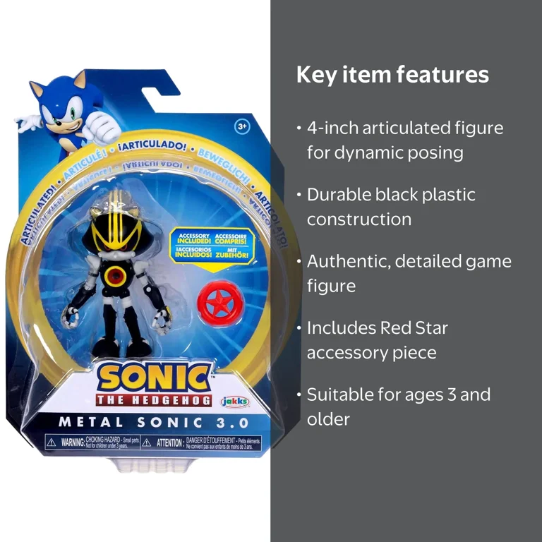 Sonic The Hedgehog - Metal Sonic 3.0 Articulated Action Figure