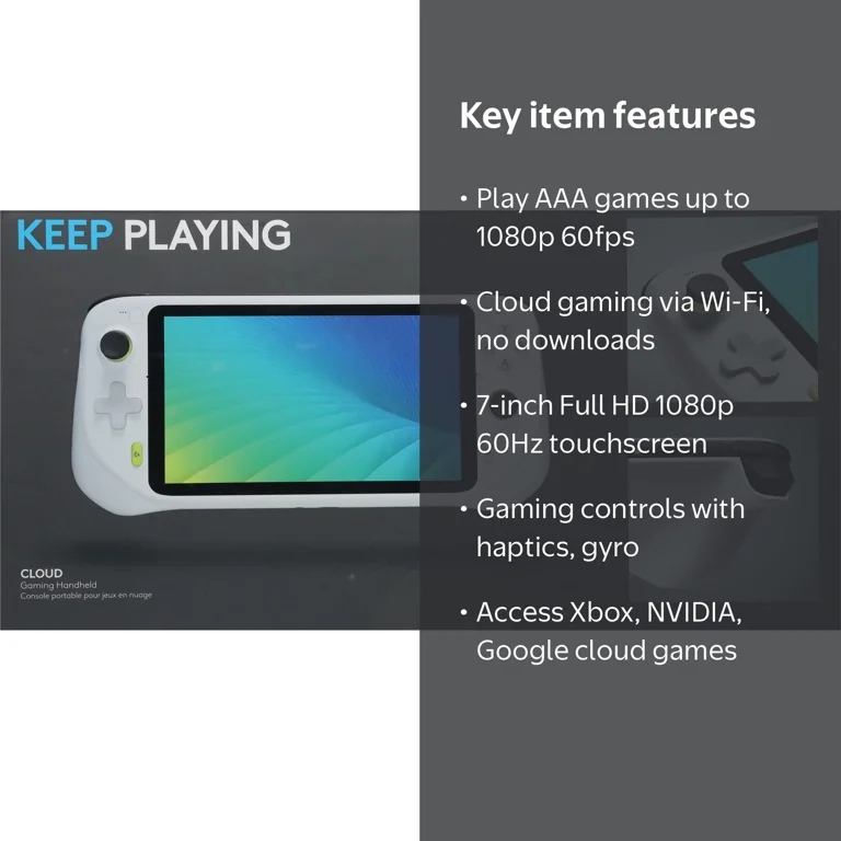 Logitech G CLOUD Gaming Handheld Console, 7-inch Full HD 1080p