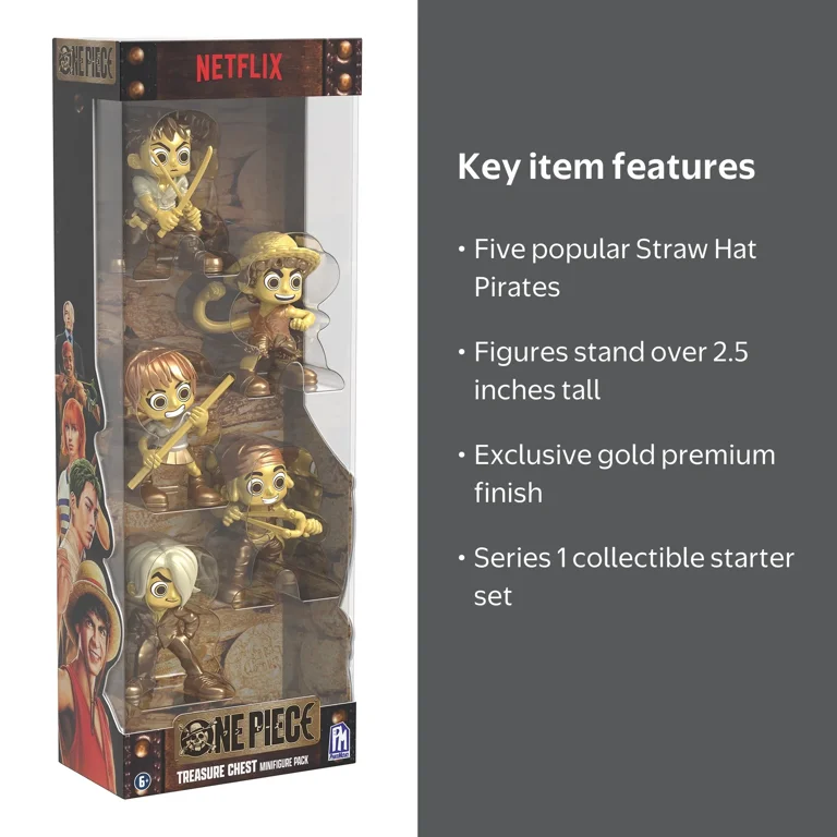 One Piece 5 Piece Brown Mini Figurine Set - Walmart.com