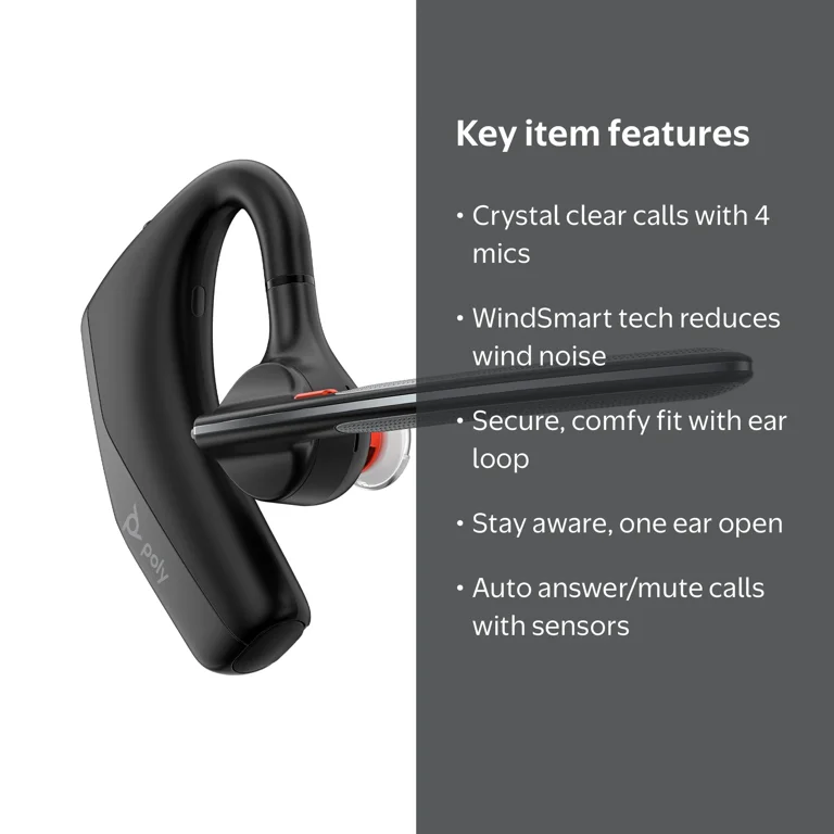 HP Poly Voyager Legend 30 Bluetooth Monaural Headset - Noise