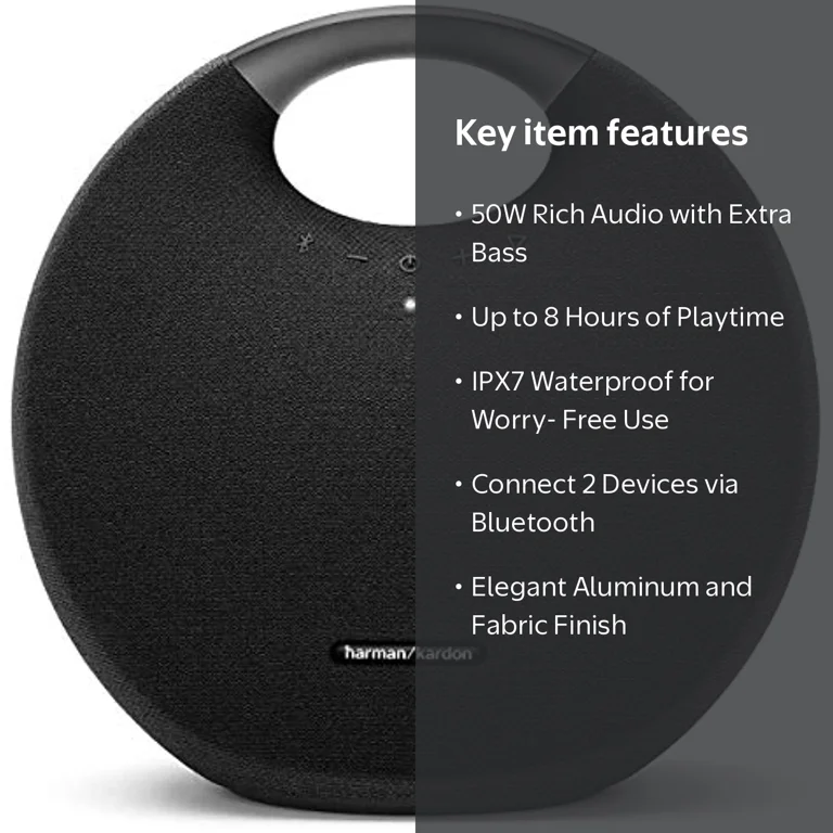 Harman Kardon Onyx Studio 6 Bluetooth Speaker - IPX7, Extra Bass Harman Kardon Onyx Studio 6 Bluetooth Speaker - IPX7, Extra Bass