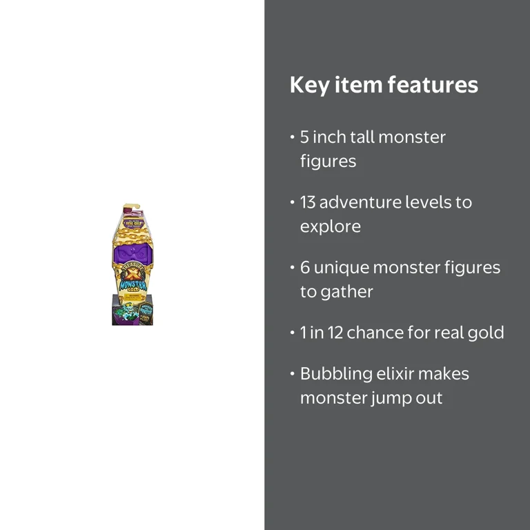 Treasure X Monster Gold Adventure - 13 Levels, Real Gold Dipped