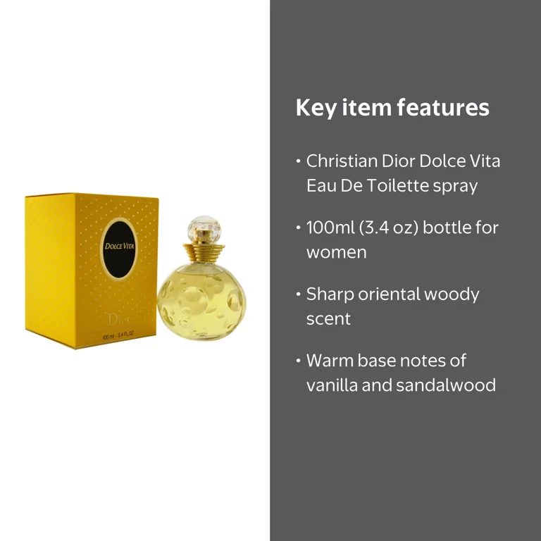 Dior, Eau De Toilette Spray, 3.4 oz, Christian Dior Dolce Vita