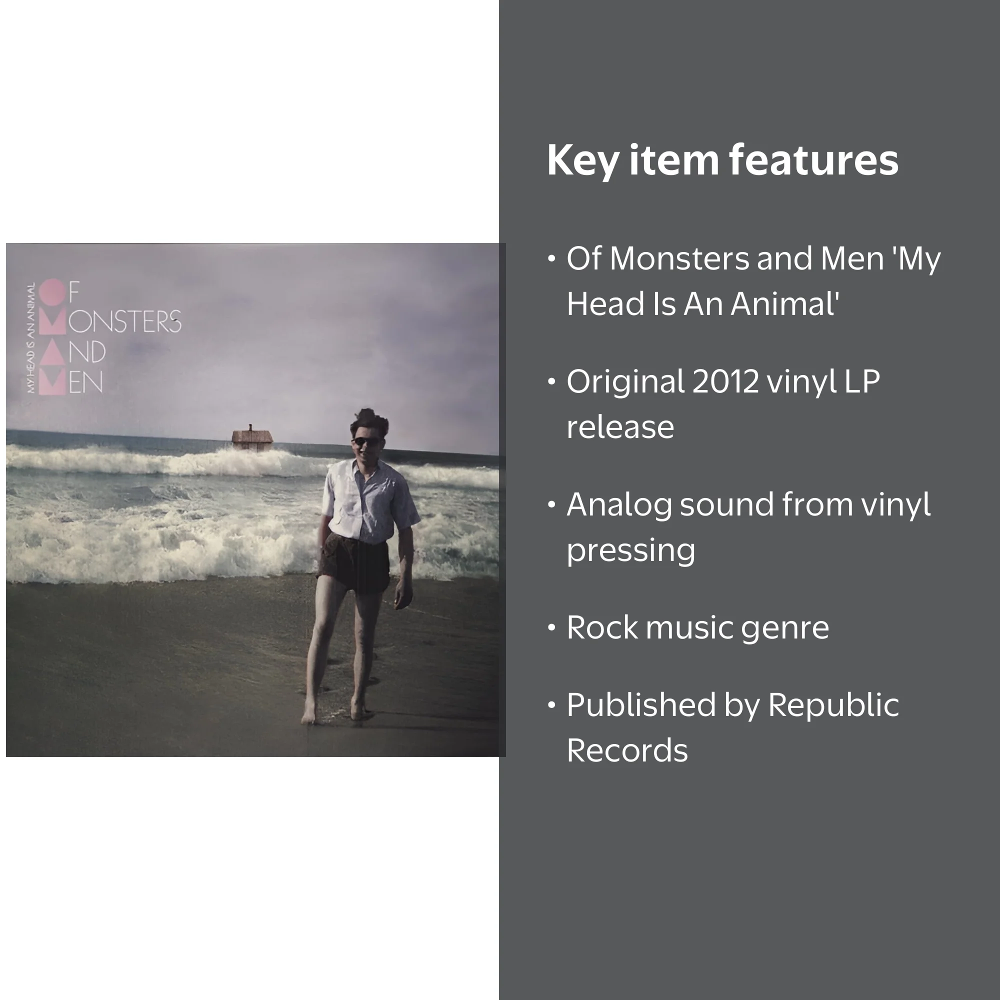 Republic Records, Music & Performance, Vinyl LP, Of Monsters and