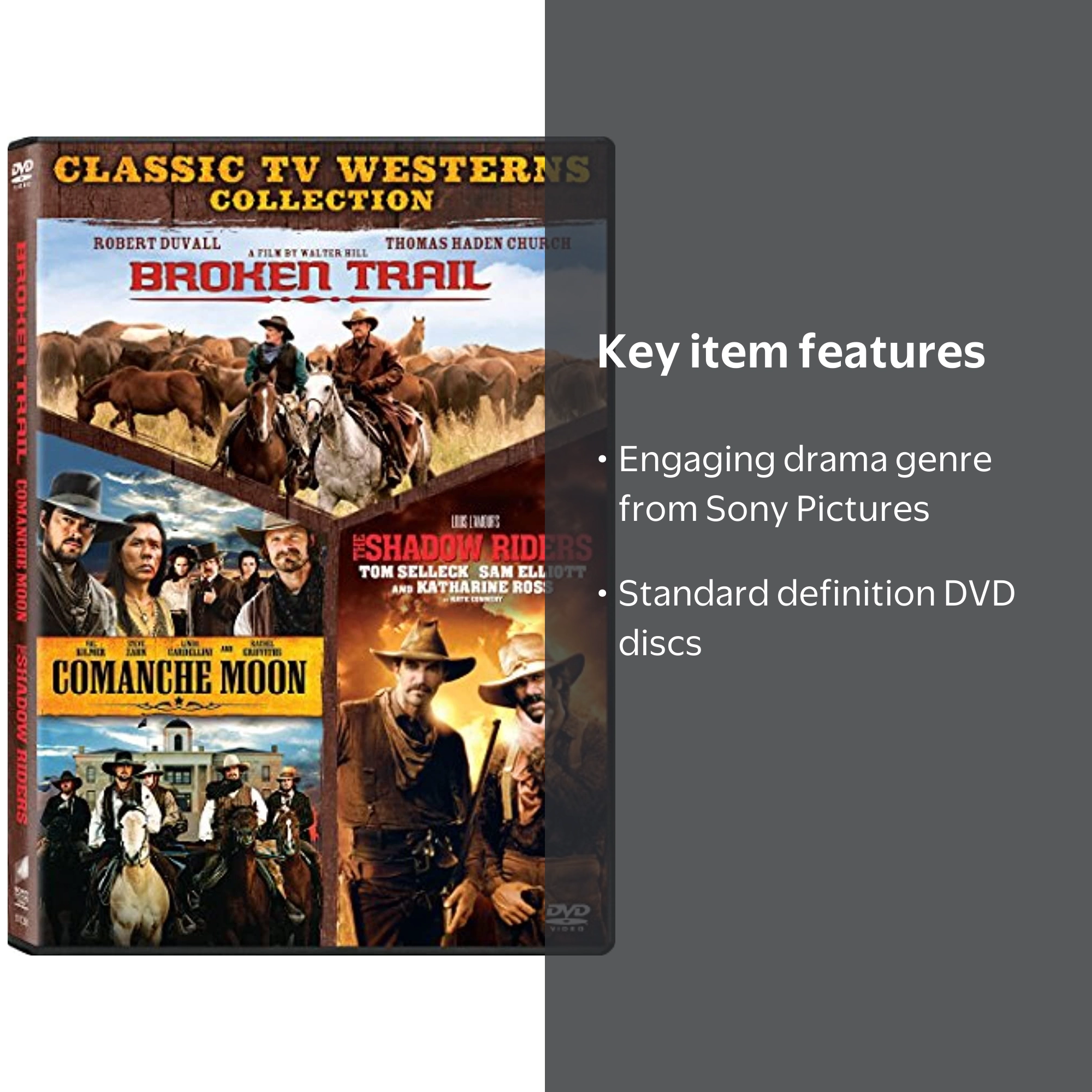Sony Pictures Entertainment DVD 3pk: Broken Trail, Comanche Moon