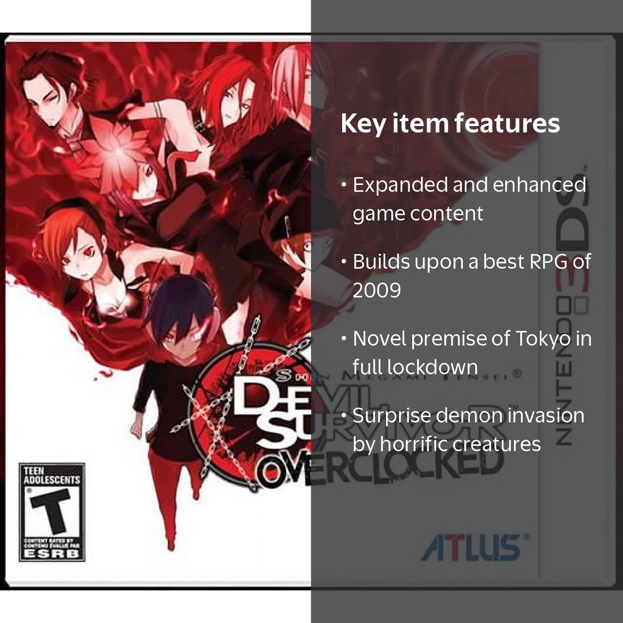 SD3 鼠倒三　無界　大シークレットHybrid Half Devil 難あり Shin Megami Tensei: Devil Survivor Overclocked - Nintendo 3DS