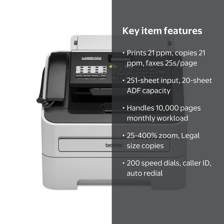 Free Shipping! Brother IntelliFAX 2840 Multifunction Laser Fax