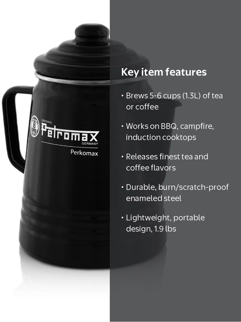 Petromax Tea and Coffee Percolator, Use Indoor/Outdoors for Home