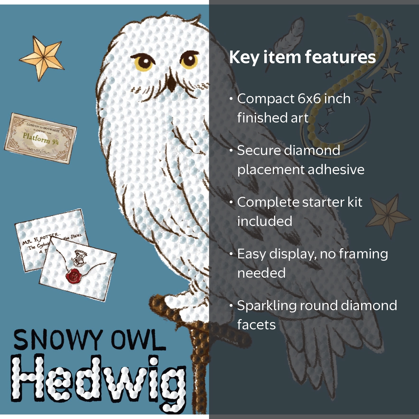 DIAMOND DOTZ® Harry Potter Snowy Owl Hedwig Special Edition DOTZ