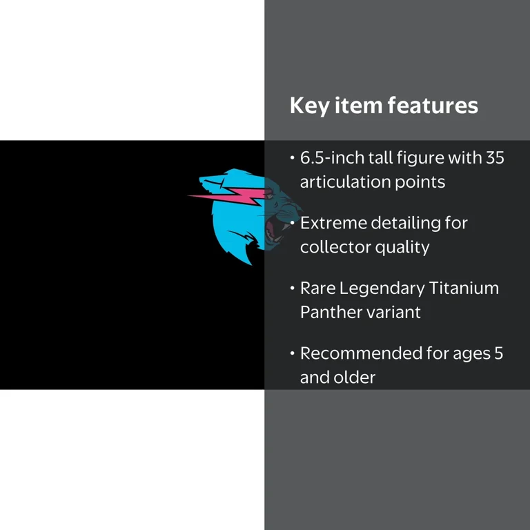 MRBEAST LAB, Collector Figure, 6.5‚Äù Panther Battle Titan