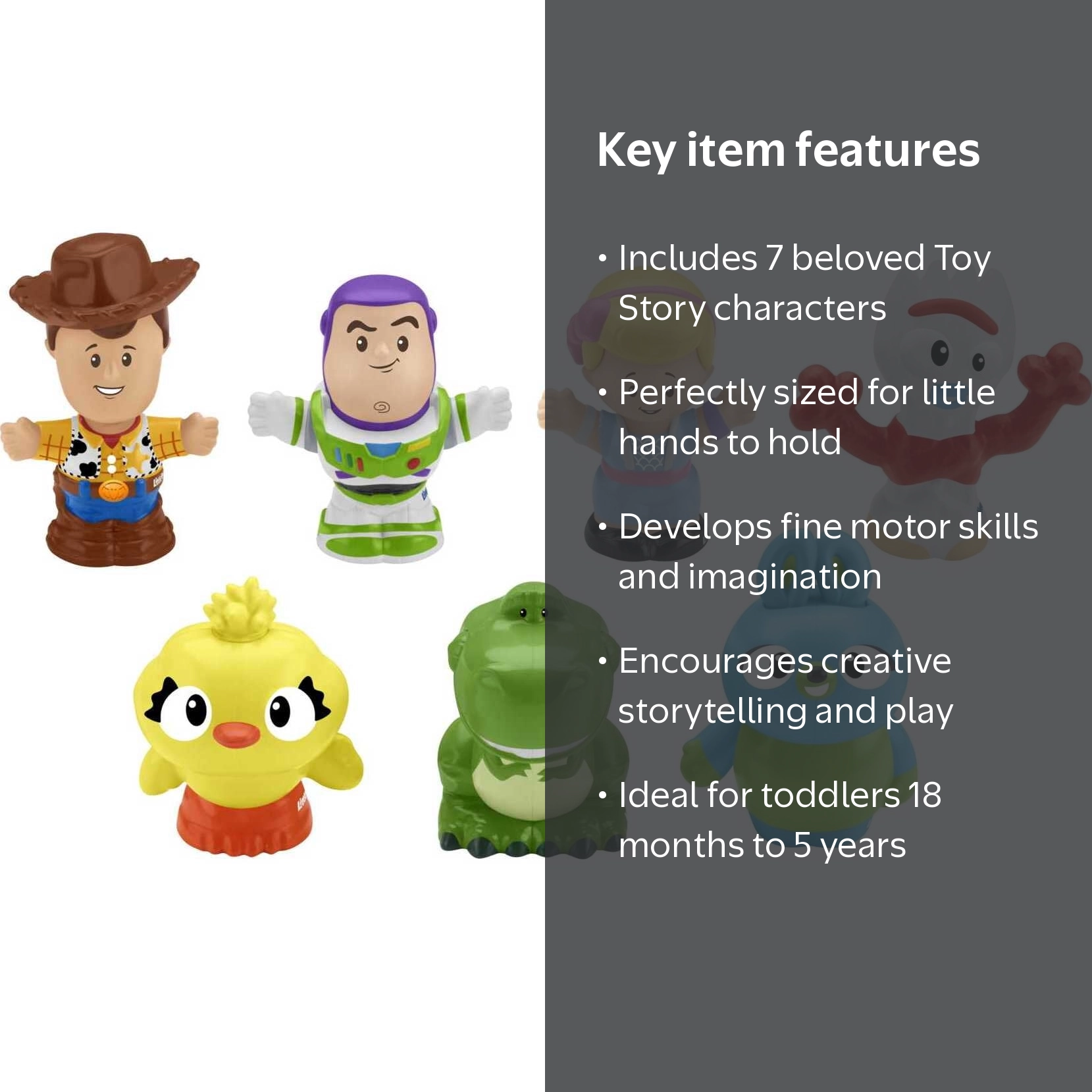 Disney Toy Story 4 Little People Figure Set, 7 Characters