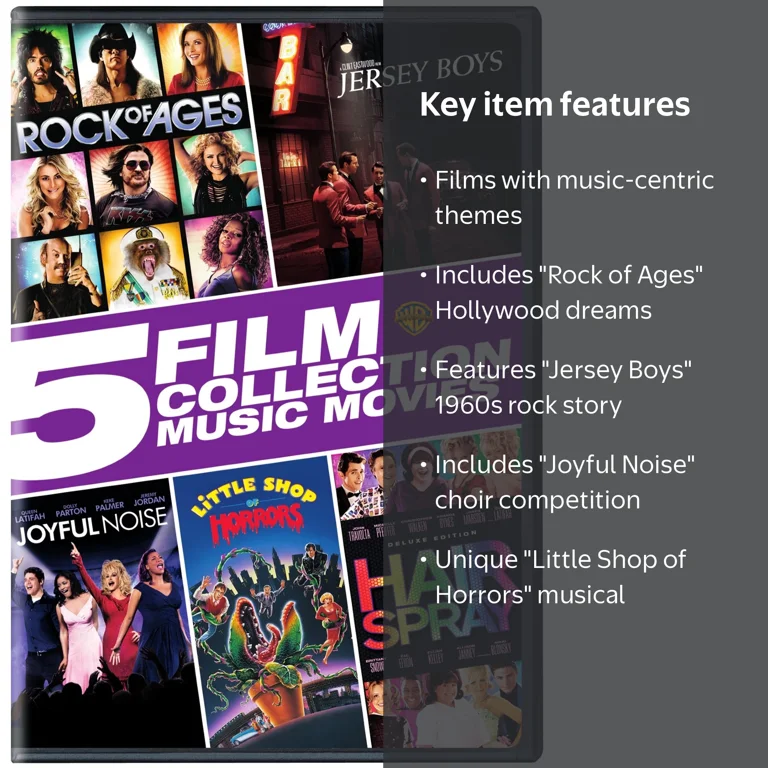 SDS, 5 Film Collection, Music Movies DVD Set, Rated R, Includes