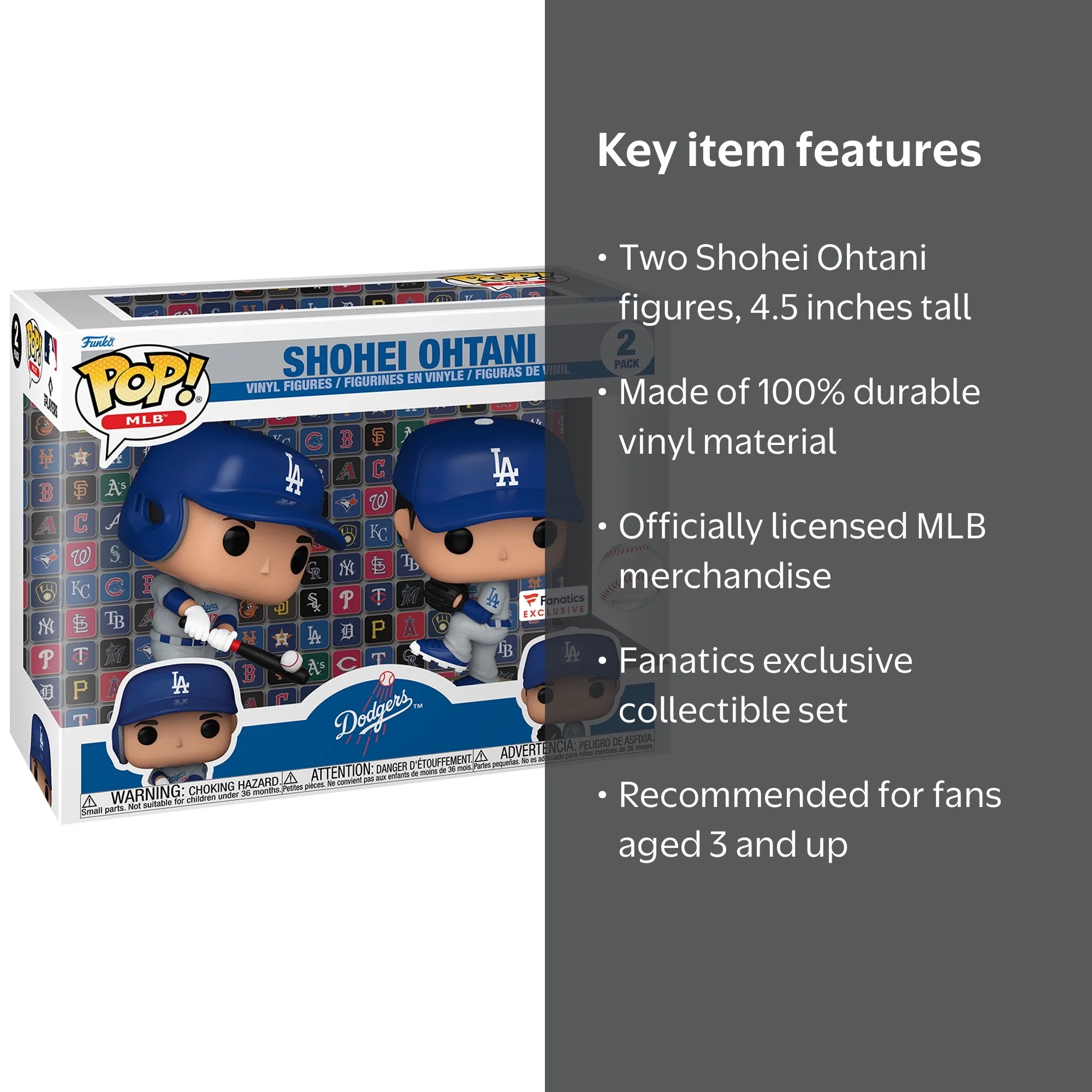 Funko Shohei Ohtani Los Angeles Dodgers Fanatics Exclusive Two