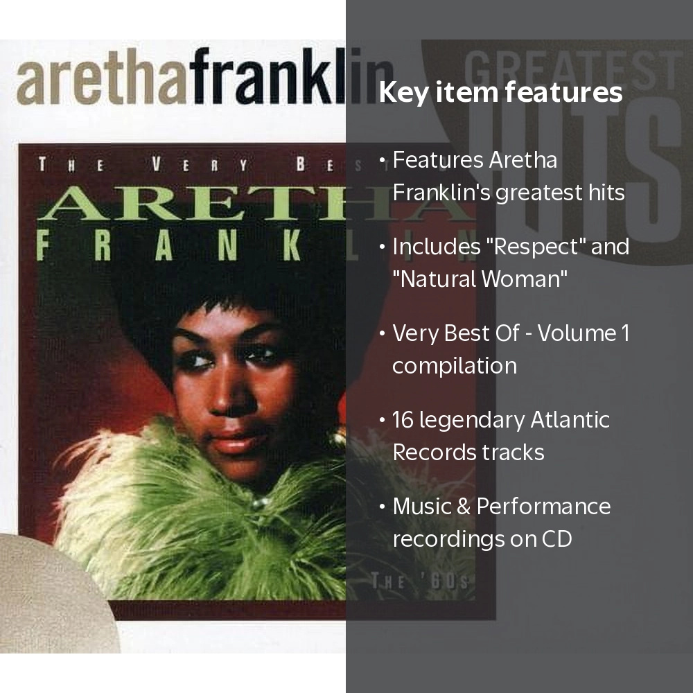Aretha Franklin, Music CD, Very Best of 1, 16 Legendary Atlantic