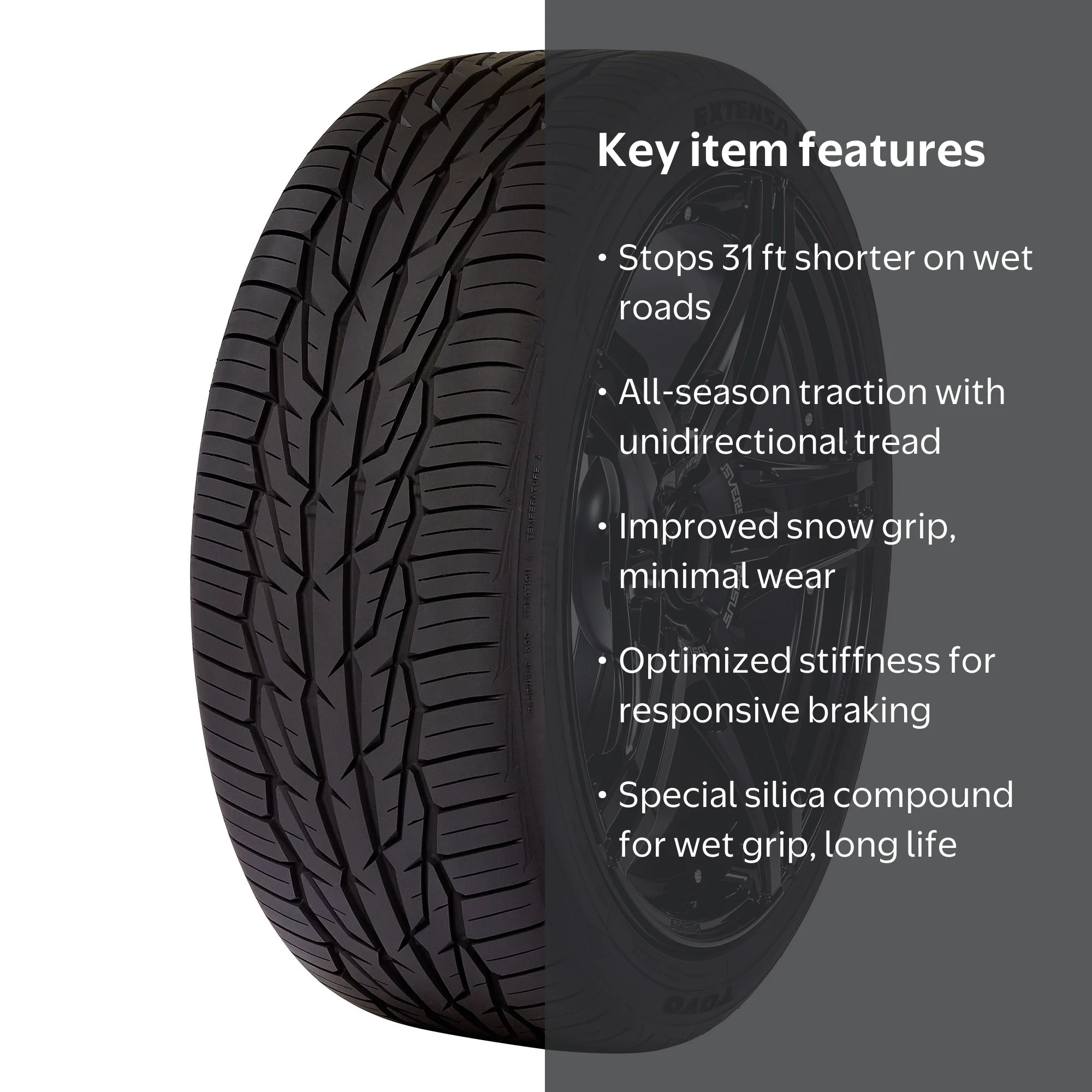 Toyo Extensa HP II 215/50R17 95W XL A/S tire with all-weather