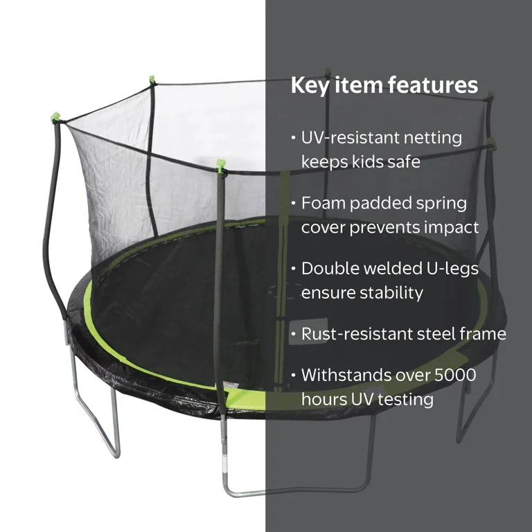 Bounce Pro 14ft Trampoline/enclosure Combo - Walmart.com