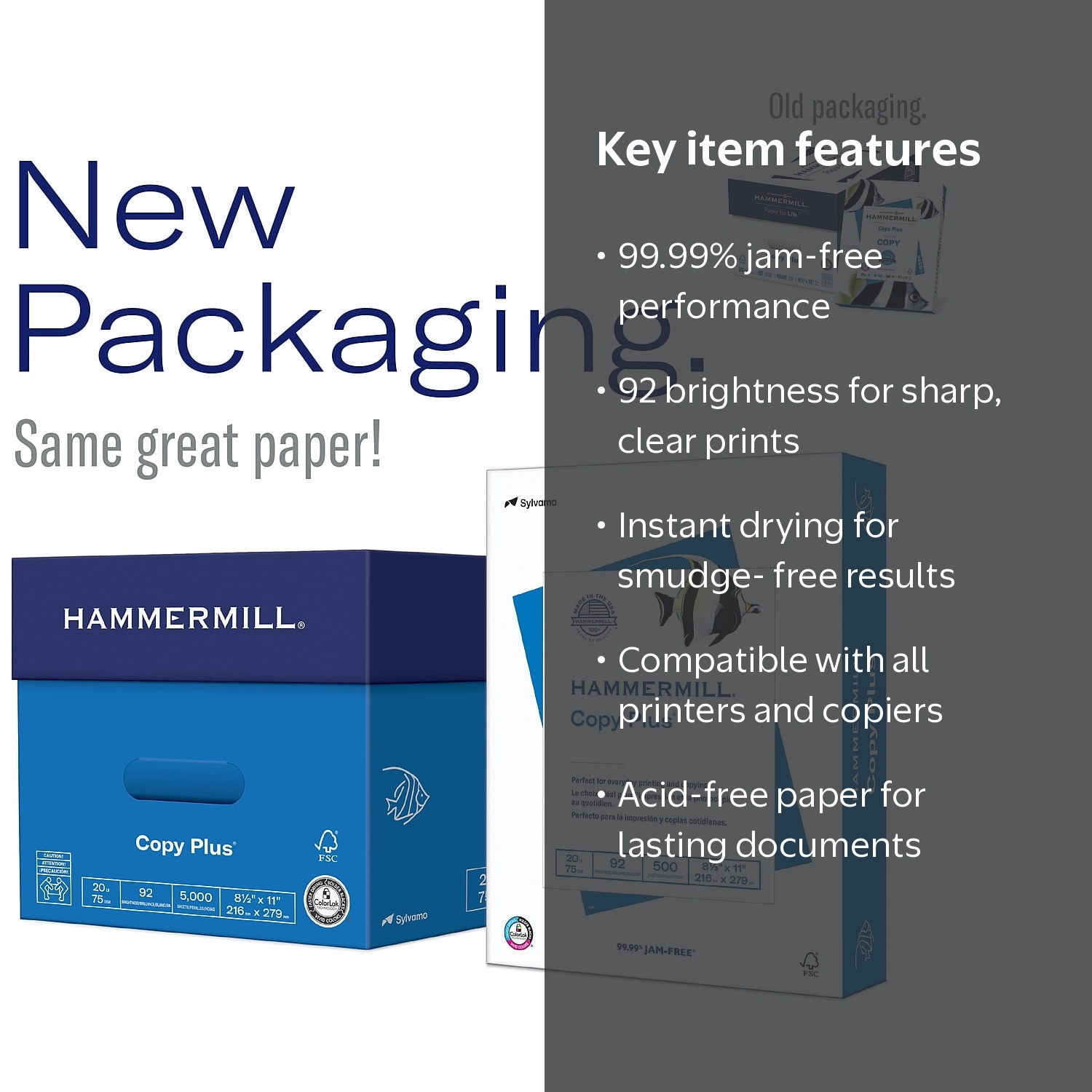 Hammermill, Copy Plus Paper, 8.5
