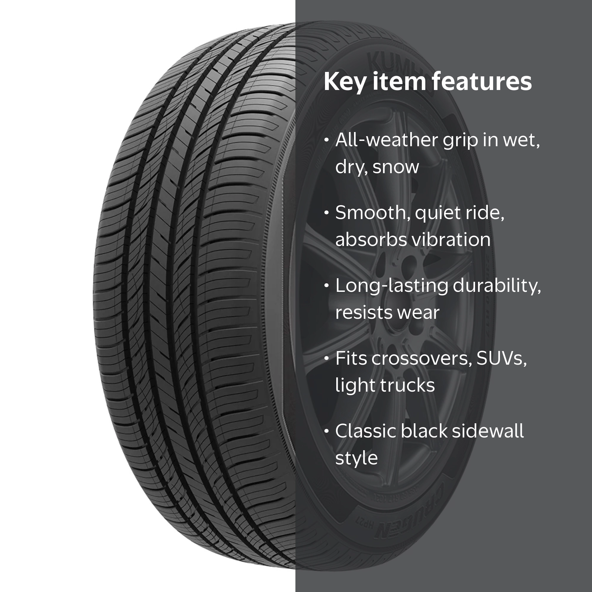 Kumho Crugen HP27 All Season 265/70R17 115H Passenger Tire