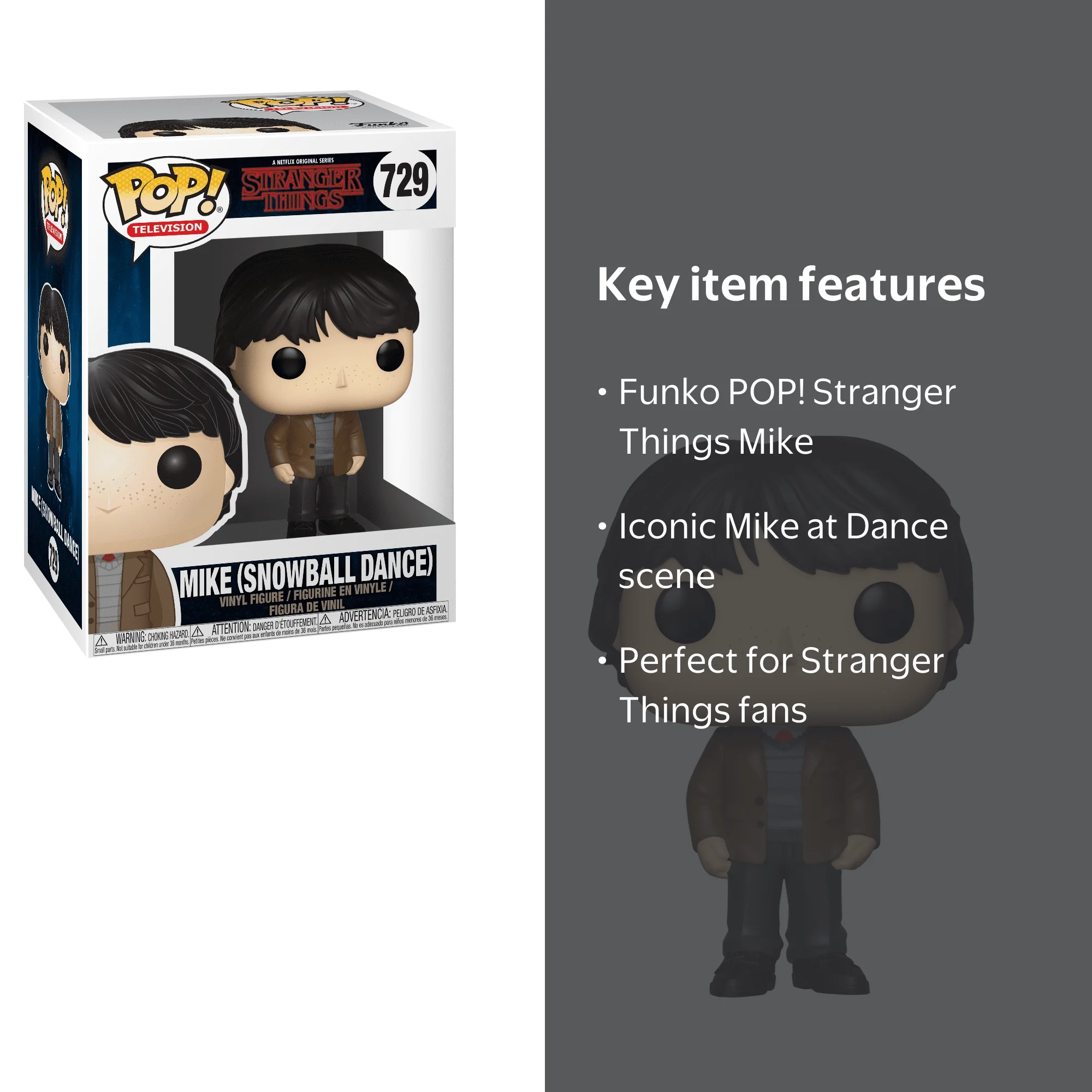 Funko POP! Television: Stranger Things - Mike at Dance - Walmart.com