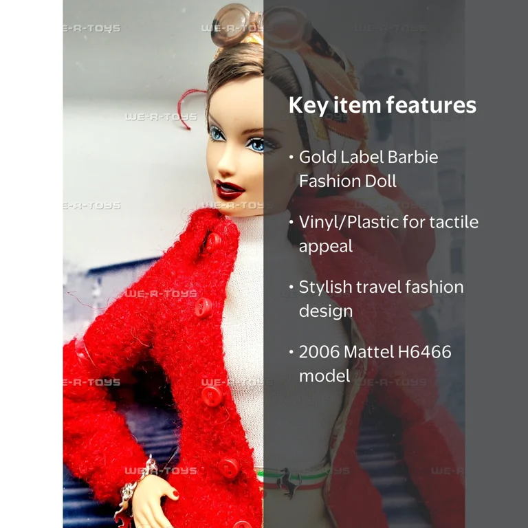Barbie Ferrari Fashion Doll Gold Label 2006 Mattel H6466 - Walmart.com