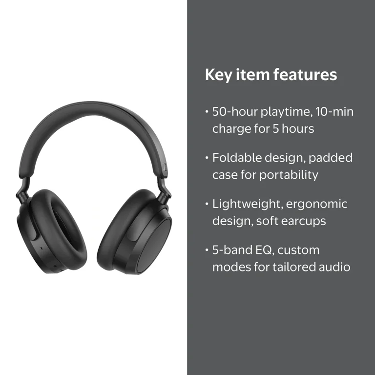 Sennheiser ACCENTUM Plus Wireless Headphones, 50-Hour Battery
