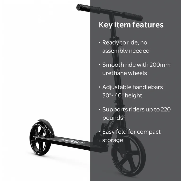 HALO Rise Above Supreme Big Wheel Folding Kick Scooter (8