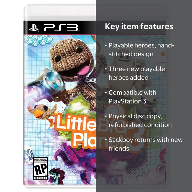 Sumo Digital, Playstation 3 Game, LittleBigPlanet 3, Refurbished