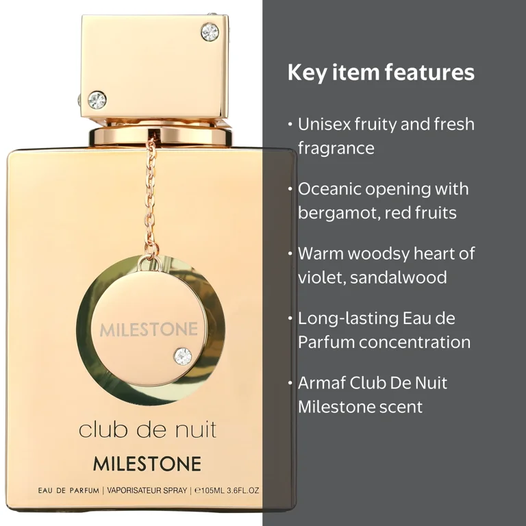 Armaf Club De Nuit Milestone Eau De Parfum Spray, 3.6 oz Unisex 