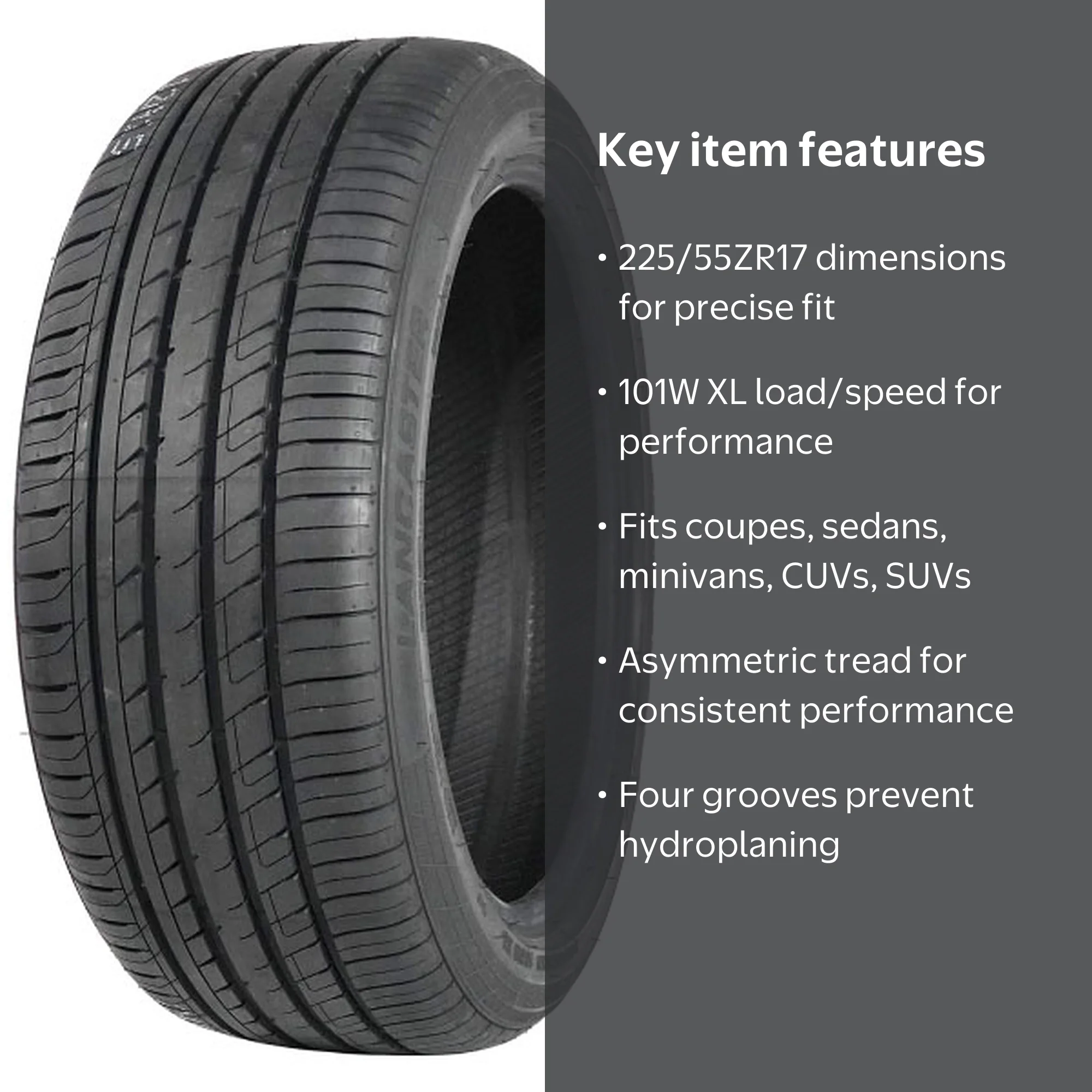 Lancaster LR-66 All Season 225/55ZR17 101W XL Passenger Tire